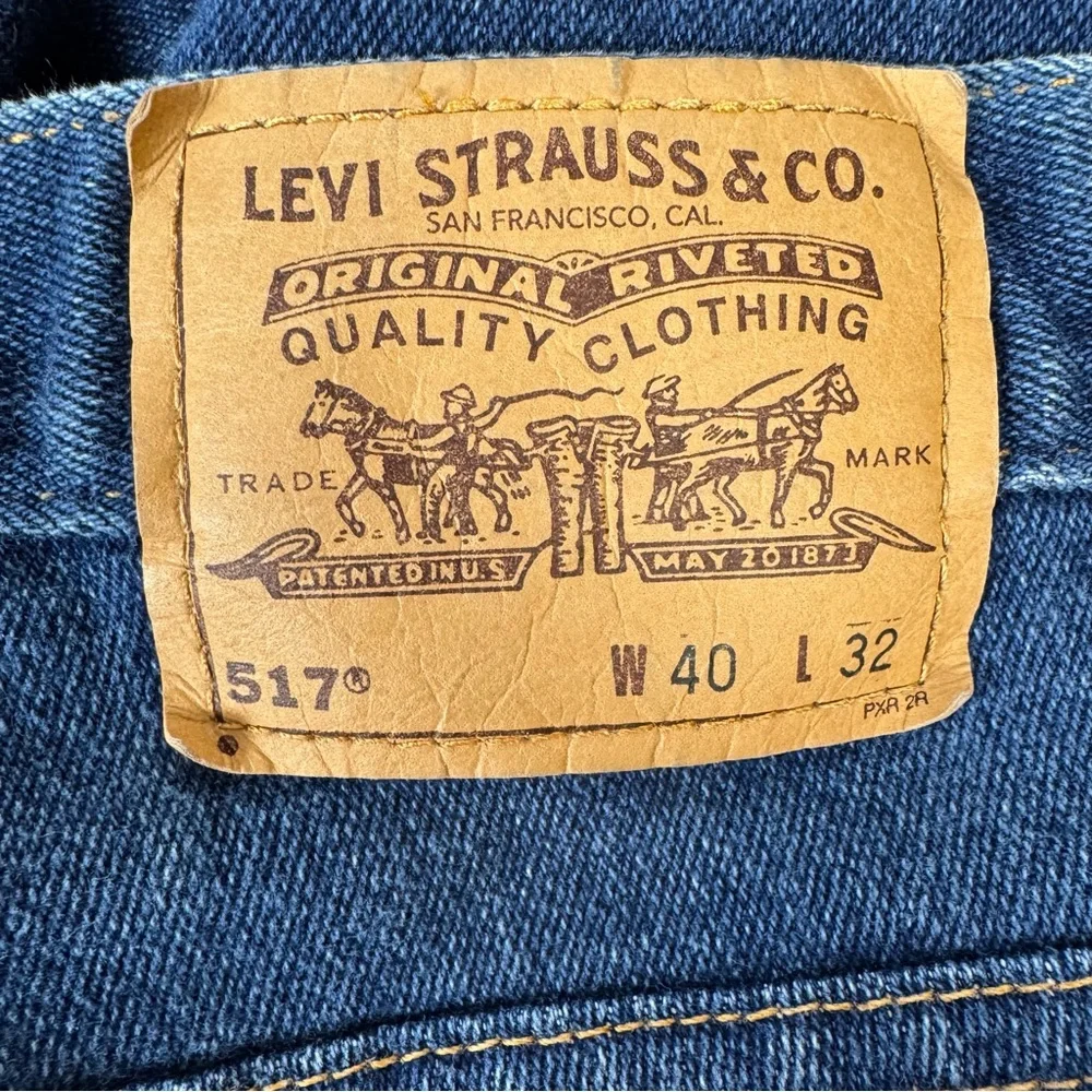 Vintage Levi’s 517‎ Jeans Men’s 40 x 32 Blue Bootcut Black Tab Western Rodeo